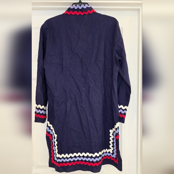 Sail to Sable Navy Ric Rac Dress - Picture 2 of 4